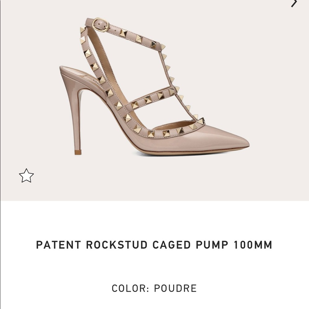 Valentino Garavani Patent Rockstud Caged Pumps